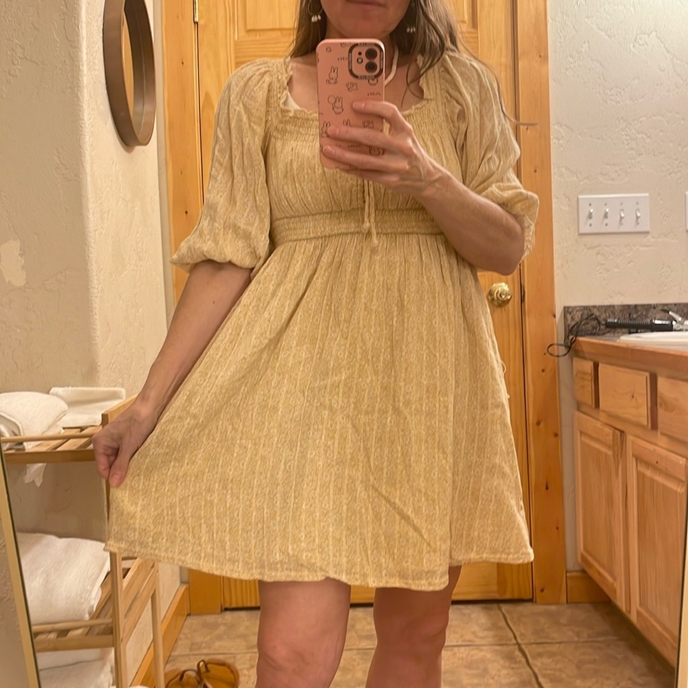 AE Peasant Mini Dress S